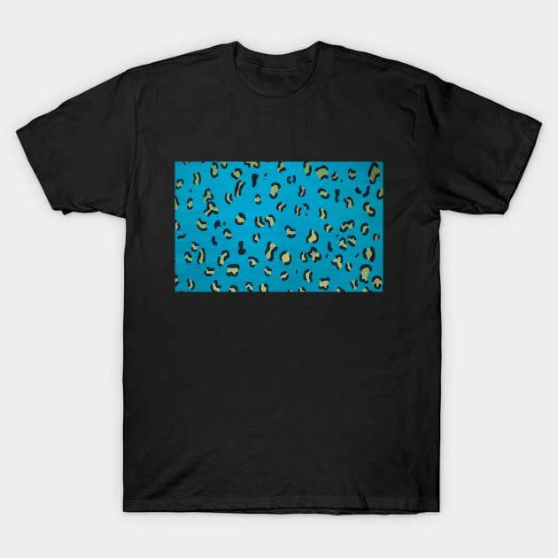 Teal Jaguar Print T-Shirt by sofjac